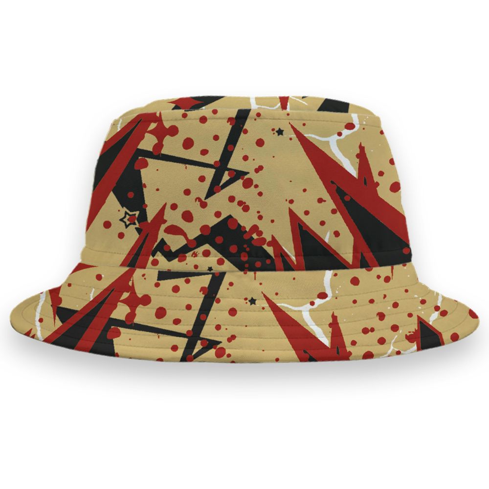 Pizza-4s-NastyJamz-Bucket-Hat-Match-Pain-Into-Power-All-Over-Print