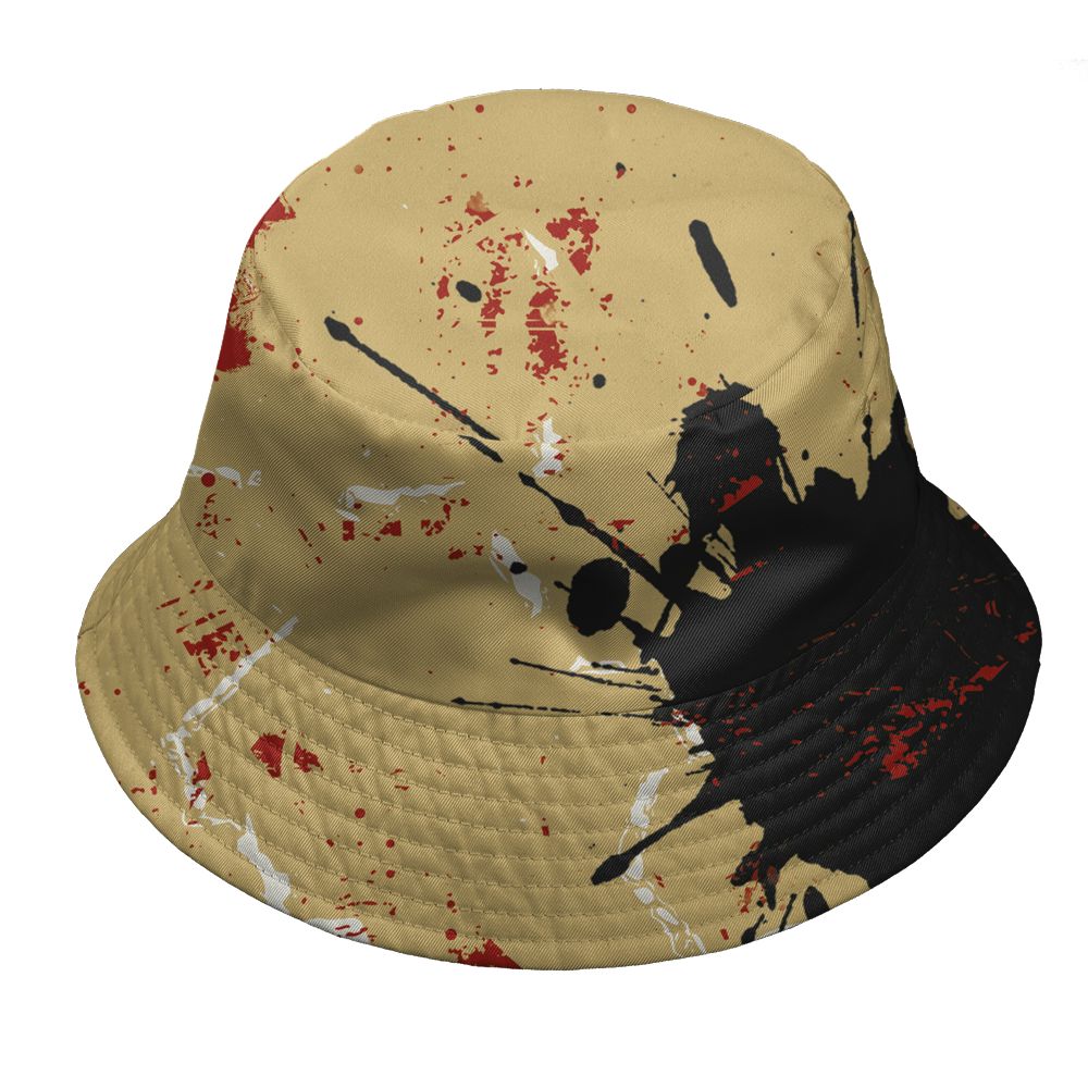 Pizza-4s-NastyJamz-Bucket-Hat-Match-Hustle-Move-In-Silence-All-Over-Print
