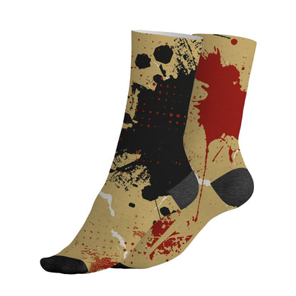 Pizza-4s-NastyJamz-Socks-Match-Hustle-Move-In-Silence-All-Over-Print