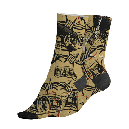 Pizza-4s-NastyJamz-Socks-Match-Tough-People-Never-Fall-All-Over-Print