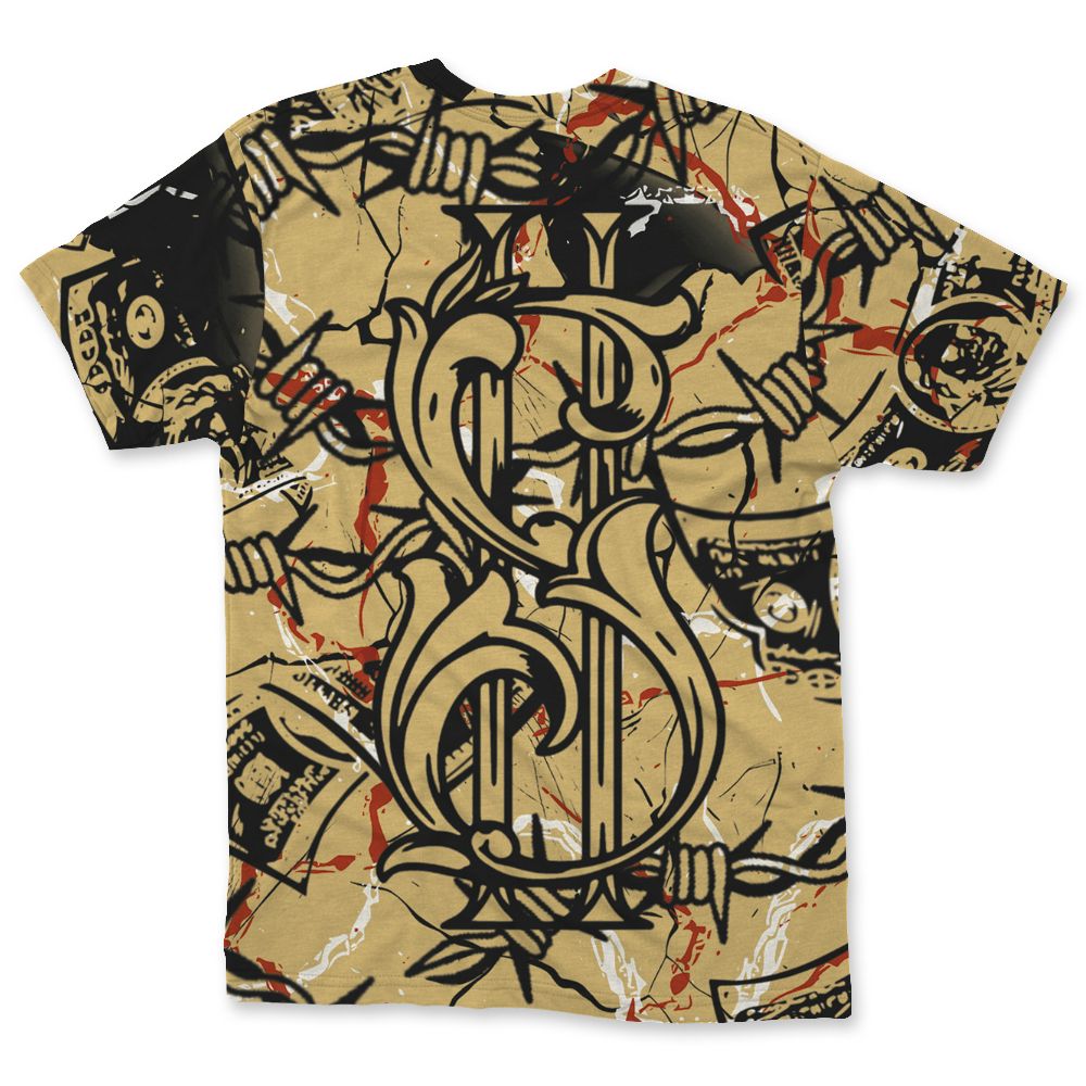 Pizza-4s-NastyJamz-T-Shirt-Match-Tough-People-Never-Fall-All-Over-Print