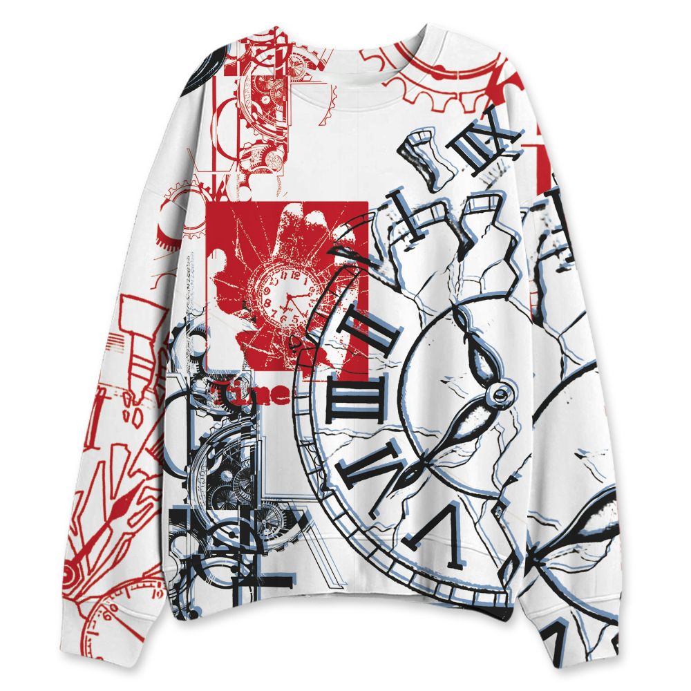 Fire-Red-5s-NastyJamz-Sweatshirt-Match-Pattern-Broken-Time-All-Over-Print
