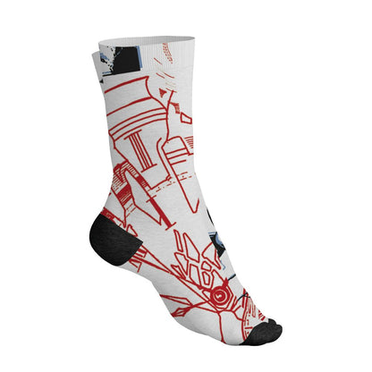 Fire-Red-5s-NastyJamz-Socks-Match-Pattern-Broken-Time-All-Over-Print