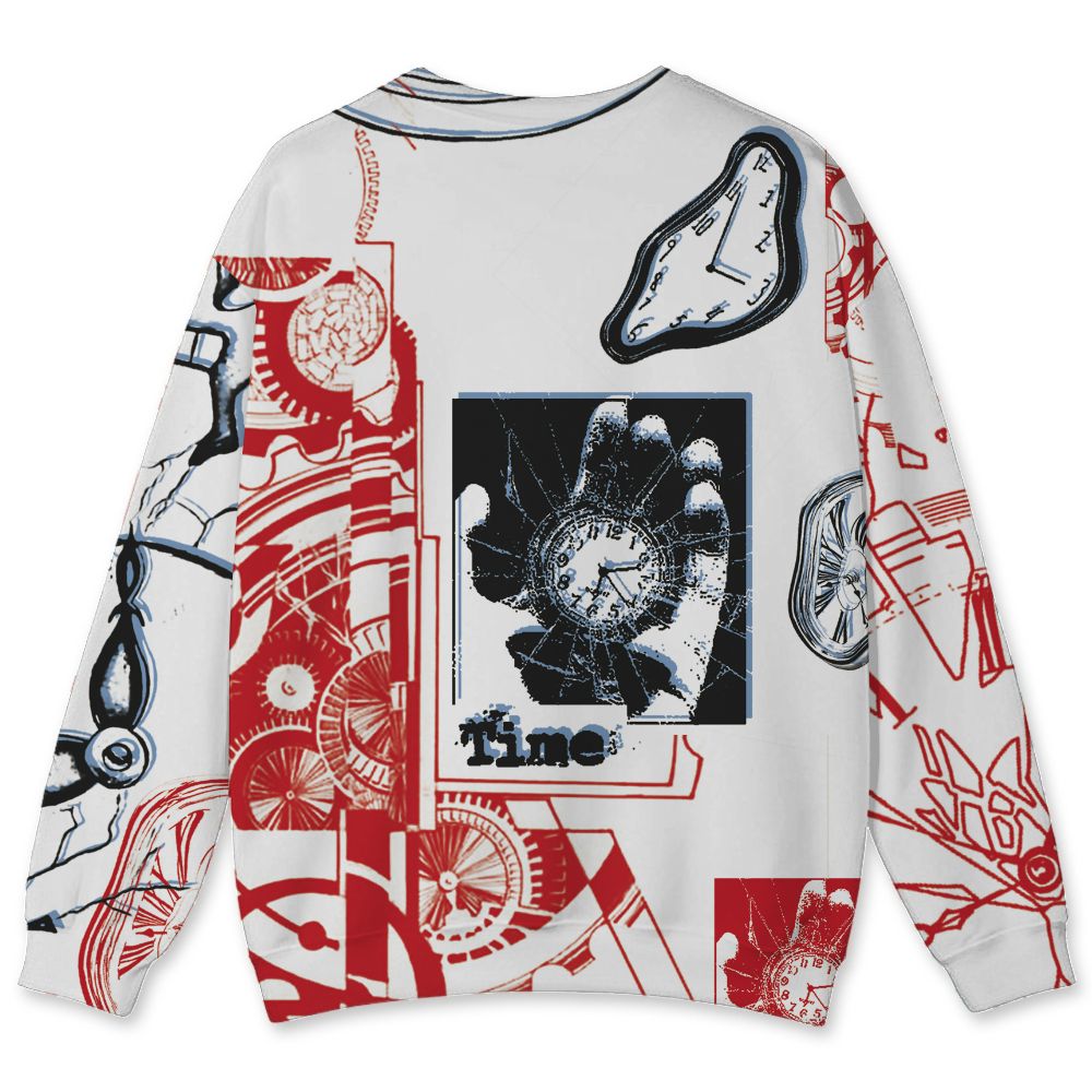 Fire-Red-5s-NastyJamz-Sweatshirt-Match-Pattern-Broken-Time-All-Over-Print