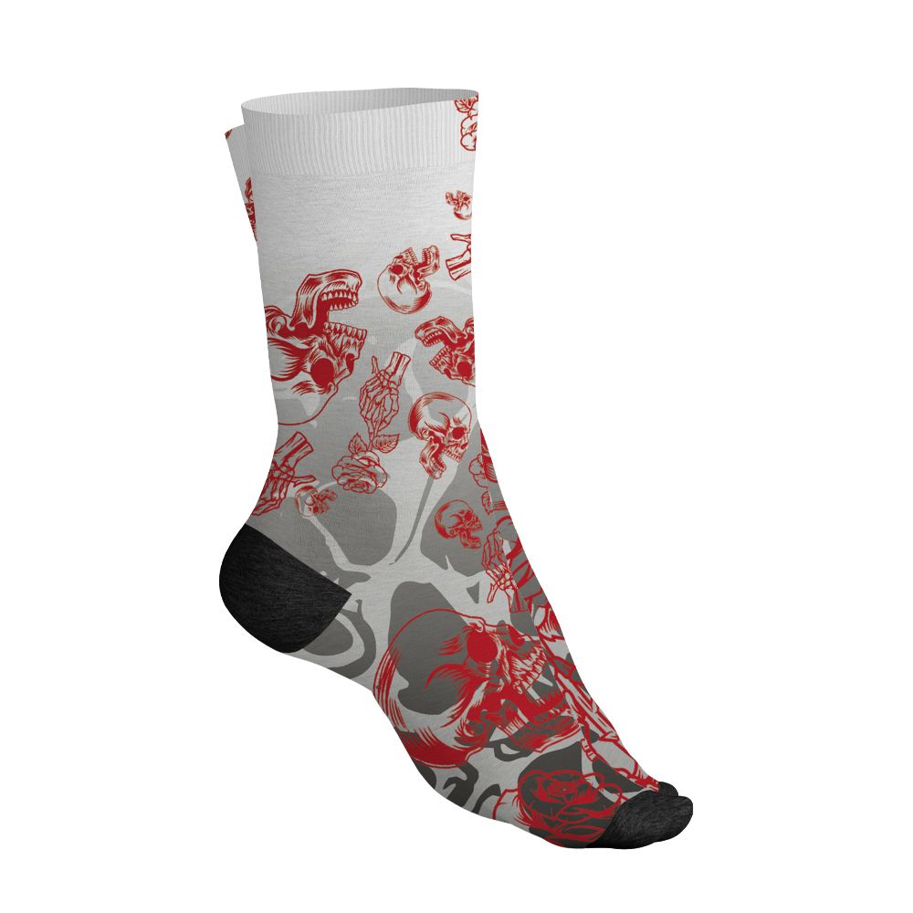 Fire-Red-5s-NastyJamz-Socks-Match-Skulls-Pattern-All-Over-Print