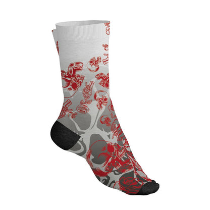Fire-Red-5s-NastyJamz-Socks-Match-Skulls-Pattern-All-Over-Print