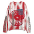Fire-Red-5s-NastyJamz-Sweatshirt-Match-Pattern-Goosebumps-Vibe-All-Over-Print
