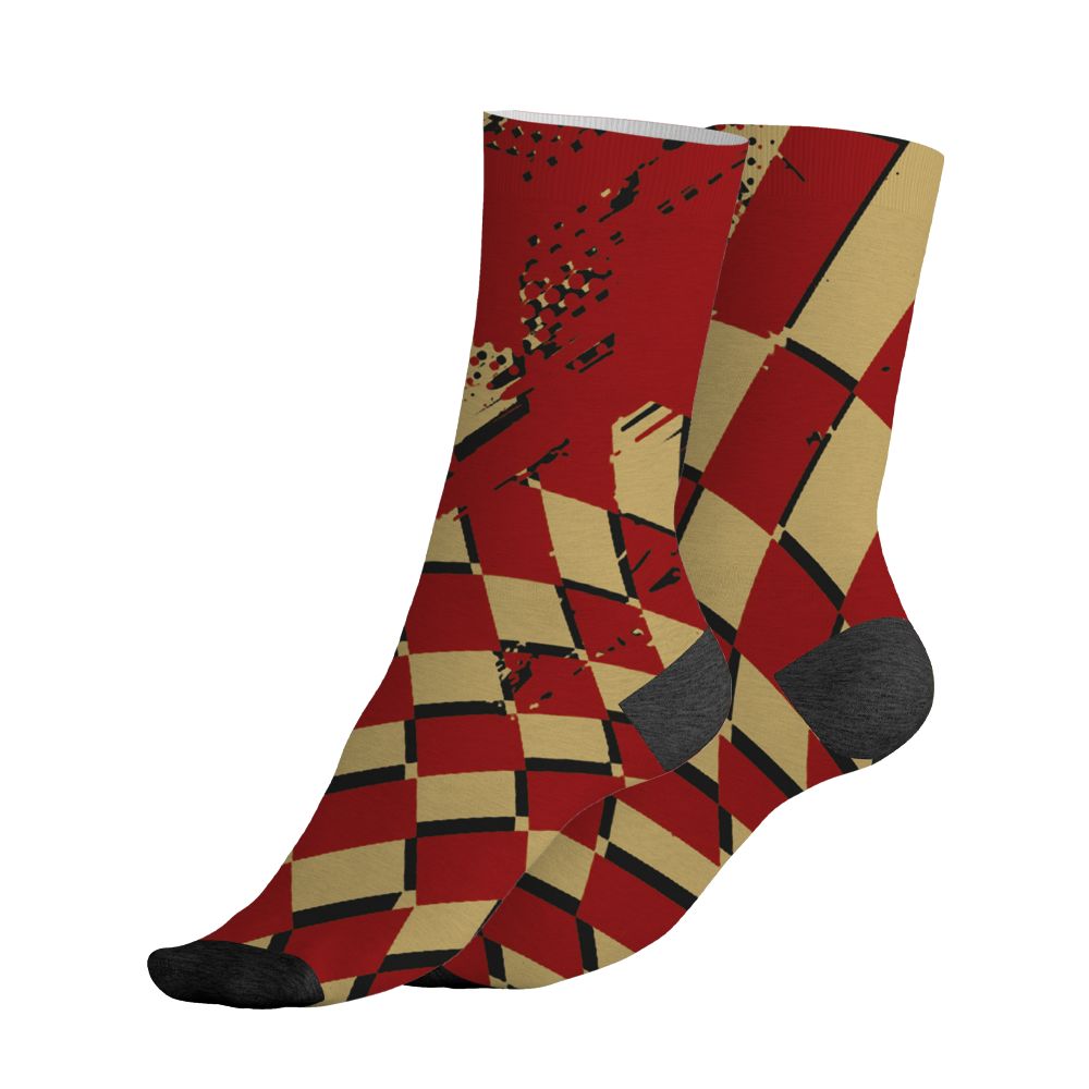 Pizza-4s-NastyJamz-Socks-Match-Kream-Sneaker-All-Over-Print