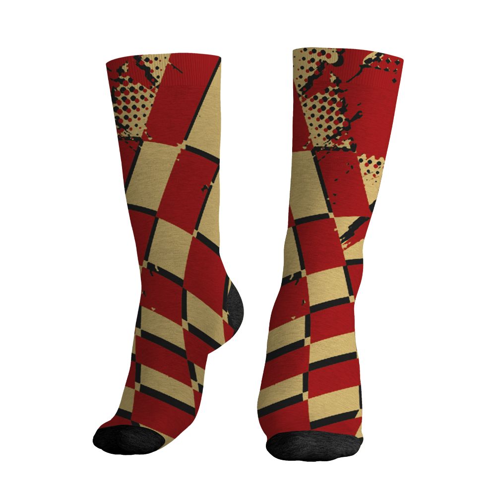 Pizza-4s-NastyJamz-Socks-Match-Kream-Sneaker-All-Over-Print
