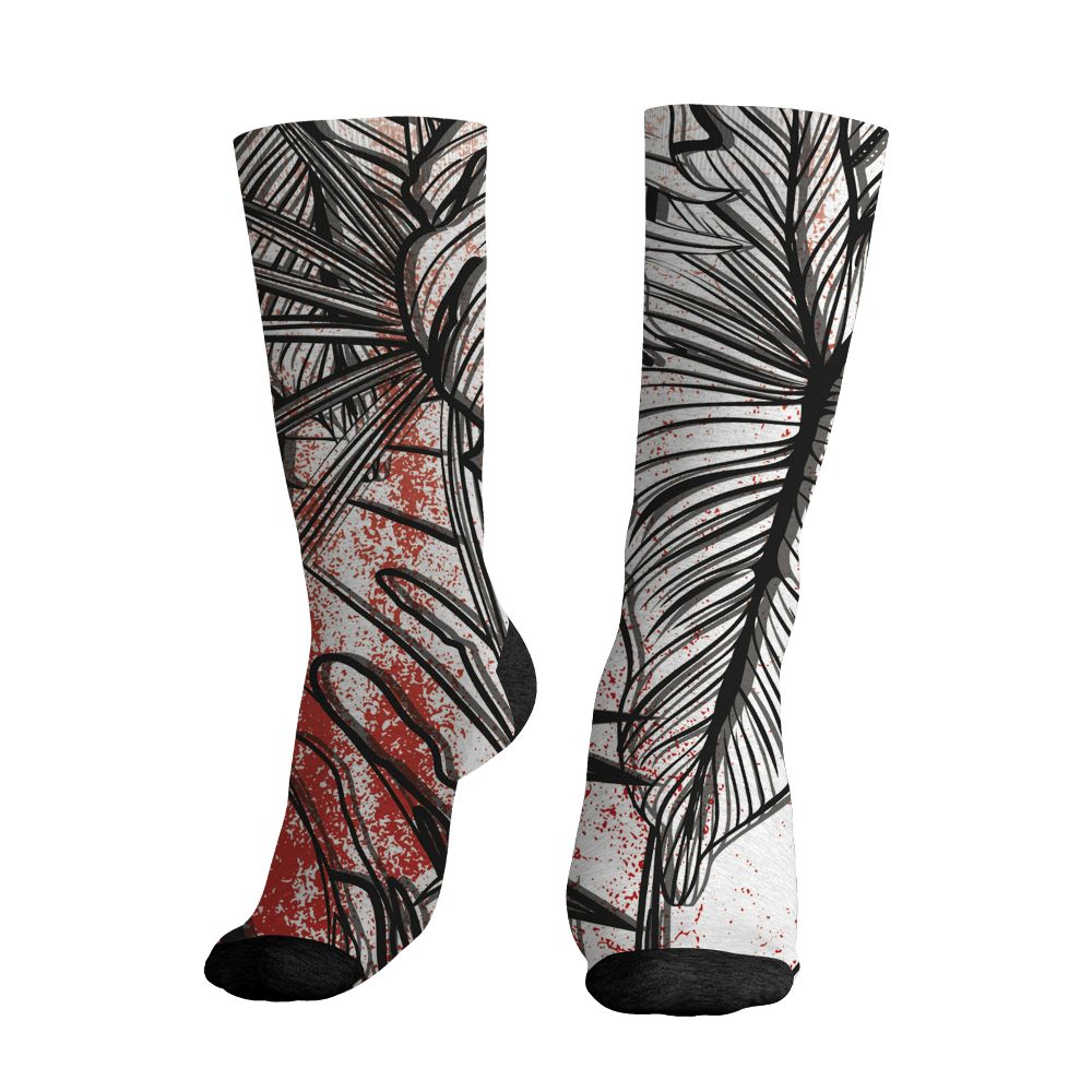 Fire-Red-5s-NastyJamz-Socks-Match-Urban-Tropic