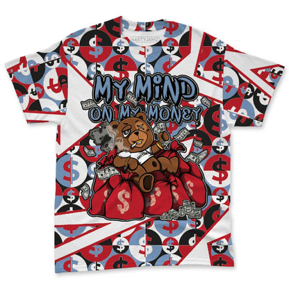 Fire-Red-5s-NastyJamz-T-Shirt-Match-My-Mind-On-My-Money-BER-All-Over-Print