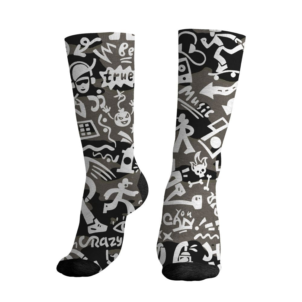 Cave-Stone-4s-NastyJamz-Socks-Match-Pattern-Rap-Streetwear-All-Over-Print
