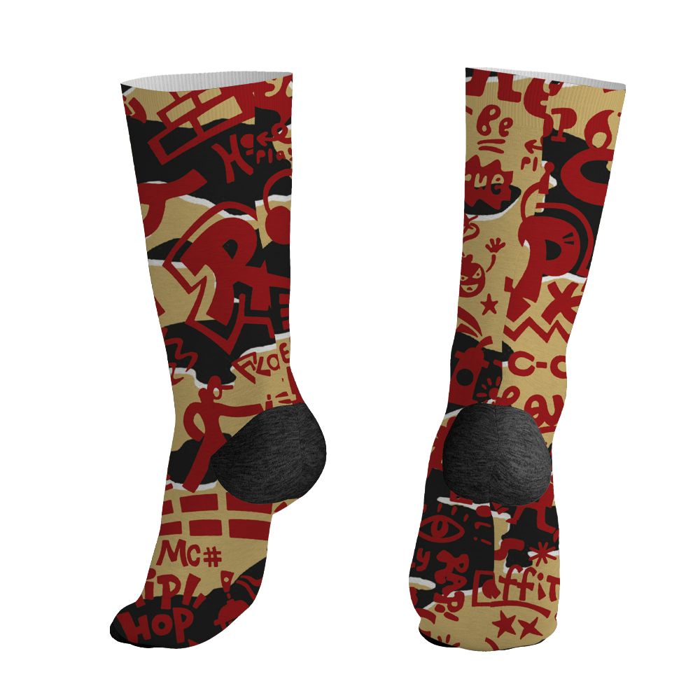 Pizza-4s-NastyJamz-Socks-Match-Pattern-Rap-Streetwear-All-Over-Print
