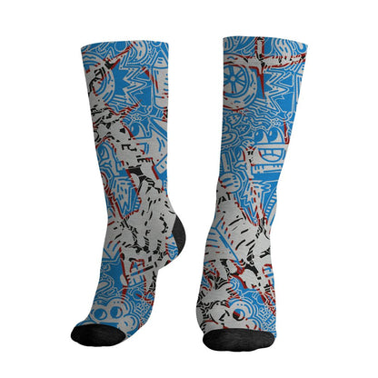 Spizike-Bordeaux-NastyJamz-Socks-Match-Back-To-School-Pattern-All-Over-Print