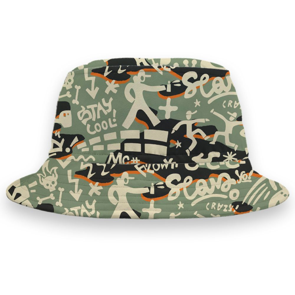 Undefeated-4s-NastyJamz-Bucket-Hat-Match-Pattern-Rap-Streetwear-All-Over-Print