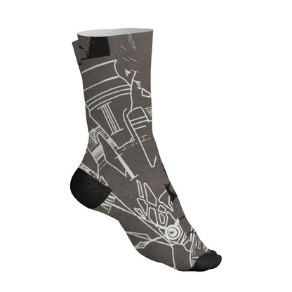 Cave-Stone-4s-NastyJamz-Socks-Match-Pattern-Broken-Time-All-Over-Print