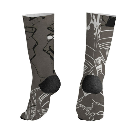 Cave-Stone-4s-NastyJamz-Socks-Match-Pattern-Broken-Time-All-Over-Print
