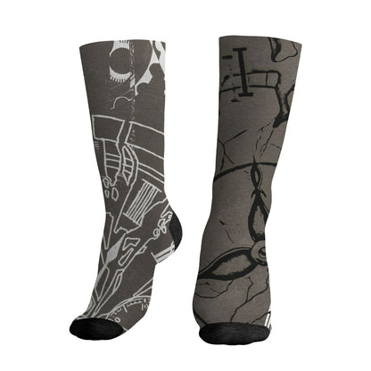 Cave-Stone-4s-NastyJamz-Socks-Match-Pattern-Broken-Time-All-Over-Print