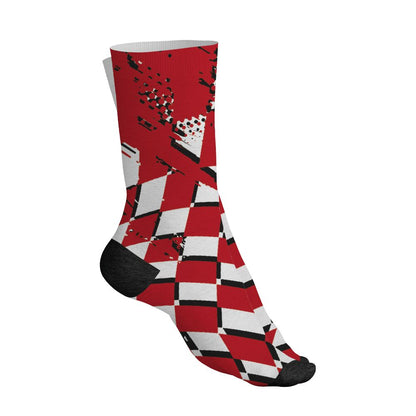 Fire-Red-5s-NastyJamz-Socks-Match-Kream-Sneaker-All-Over-Print