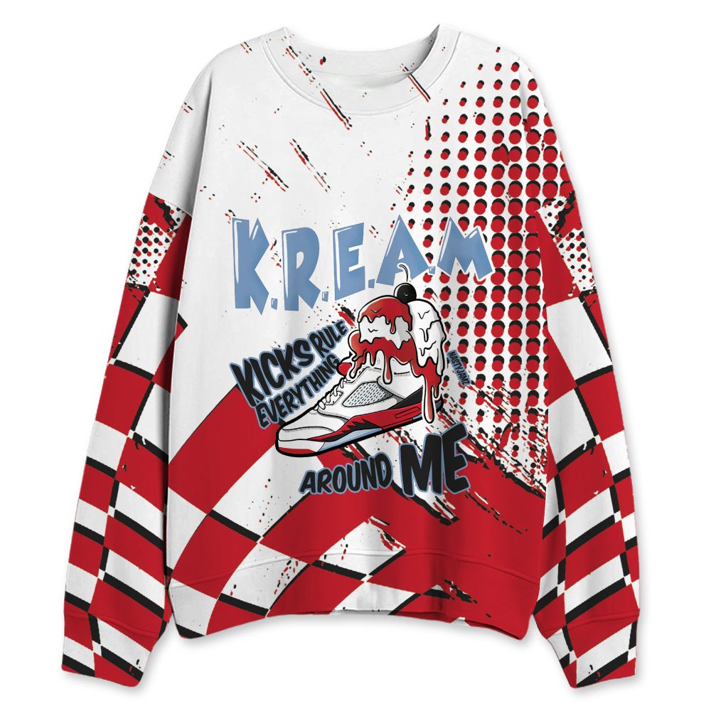 Fire-Red-5s-NastyJamz-Sweatshirt-Match-Kream-Sneaker-All-Over-Print