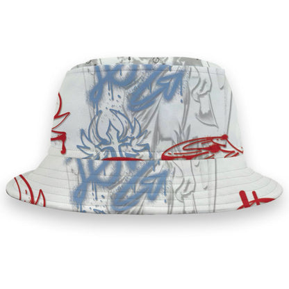 Fire-Red-5s-NastyJamz-Bucket-Hat-Match-Pattern-Angel-All-Over-Print
