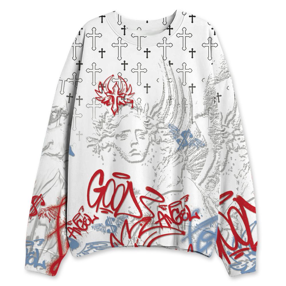 Fire-Red-5s-NastyJamz-Sweatshirt-Match-Pattern-Angel-All-Over-Print