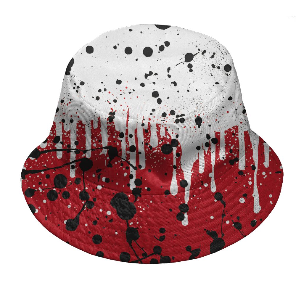 Fire-Red-5s-NastyJamz-Bucket-Hat-Match-Good-Things-All-Over-Print