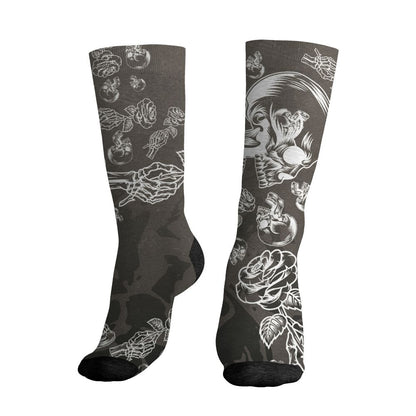 Cave-Stone-4s-NastyJamz-Socks-Match-Skulls-Pattern-All-Over-Print