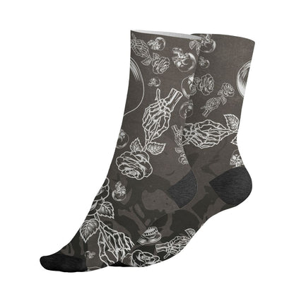 Cave-Stone-4s-NastyJamz-Socks-Match-Skulls-Pattern-All-Over-Print