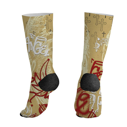 Pizza-4s-NastyJamz-Socks-Match-Pattern-Angel-All-Over-Print