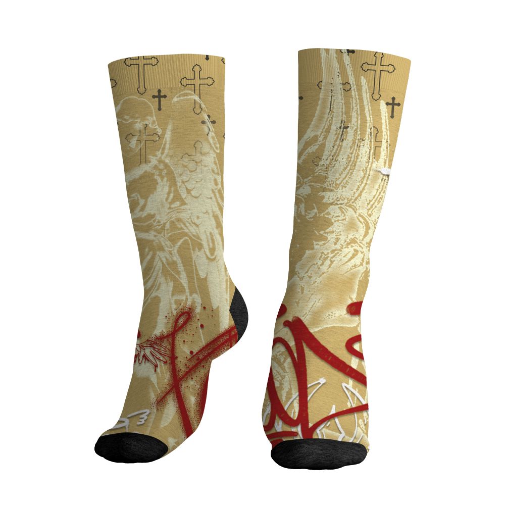 Pizza-4s-NastyJamz-Socks-Match-Pattern-Angel-All-Over-Print