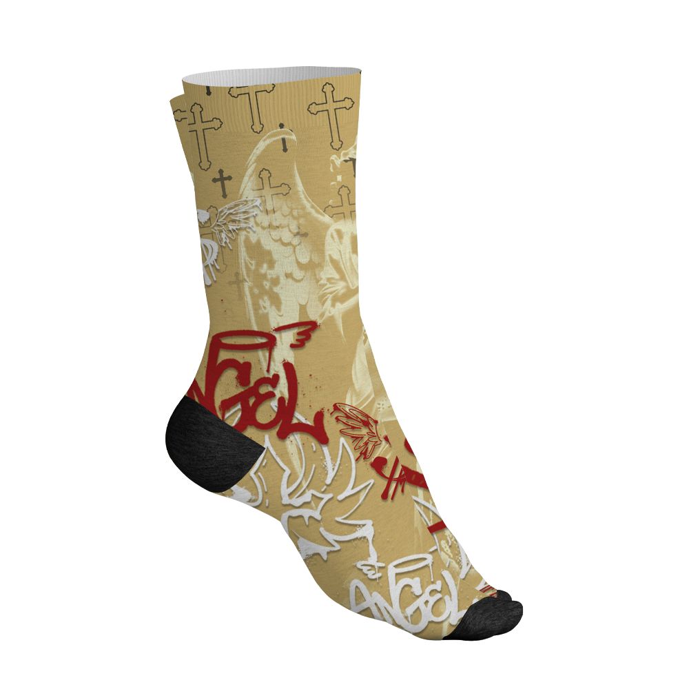 Pizza-4s-NastyJamz-Socks-Match-Pattern-Angel-All-Over-Print