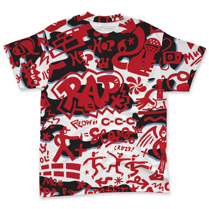 Fire-Red-5s-NastyJamz-T-Shirt-Match-Pattern-Rap-Streetwear-All-Over-Print