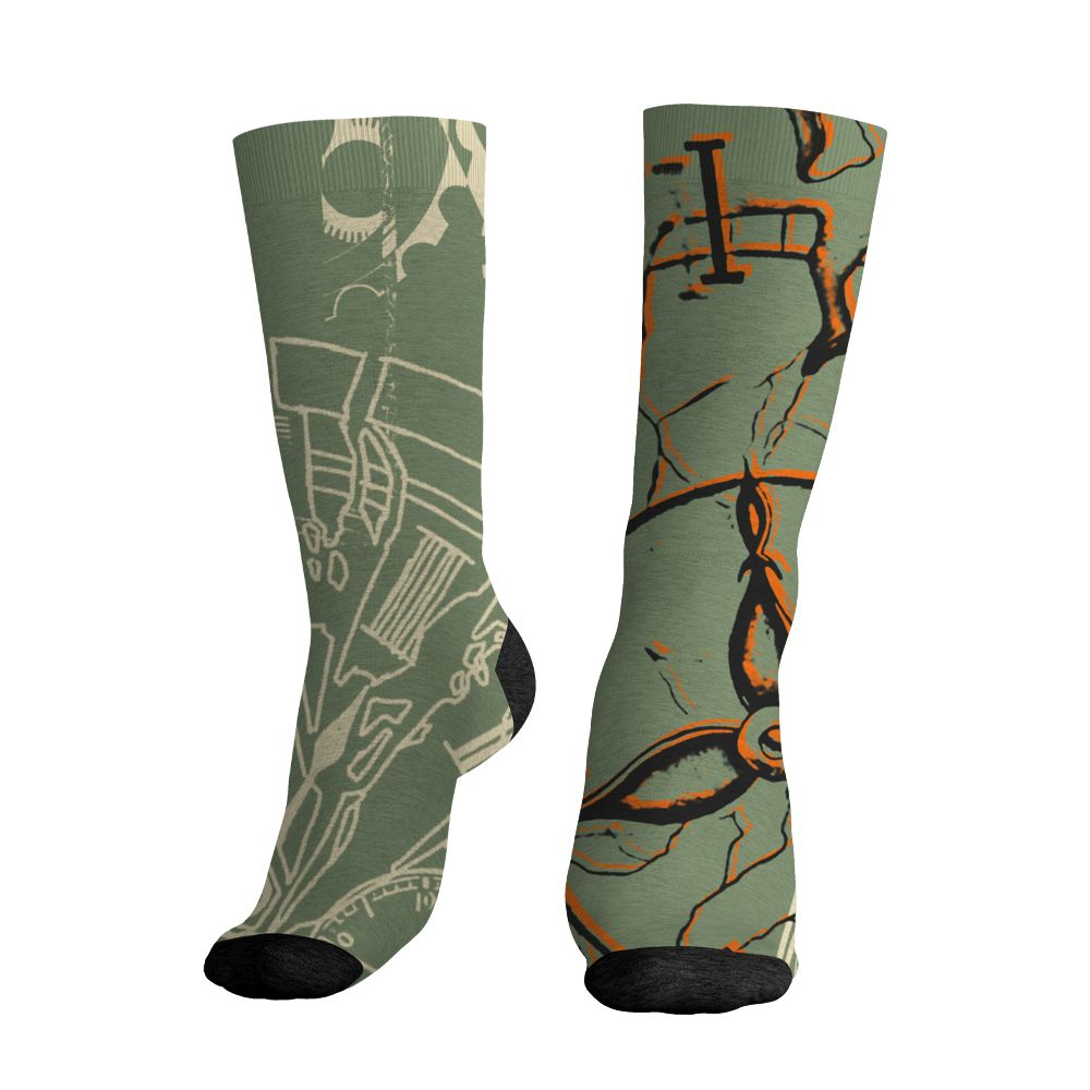 Undefeated-4s-NastyJamz-Socks-Match-Pattern-Broken-Time-All-Over-Print