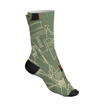 Undefeated-4s-NastyJamz-Socks-Match-Pattern-Broken-Time-All-Over-Print