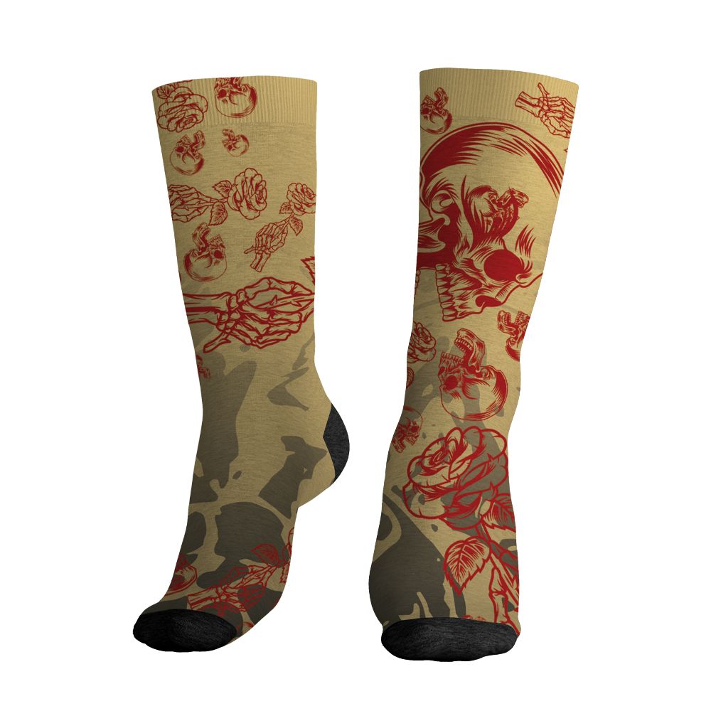 Pizza-4s-NastyJamz-Socks-Match-Skulls-Pattern-All-Over-Print