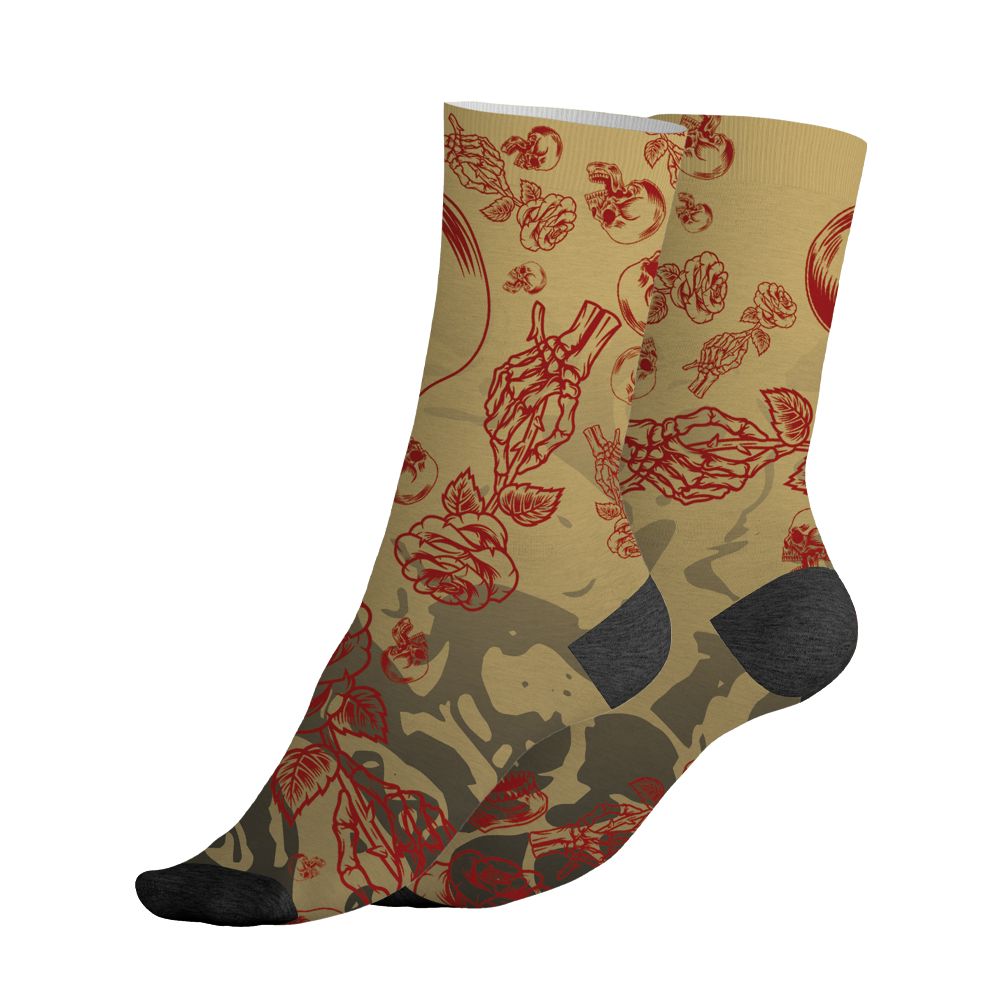 Pizza-4s-NastyJamz-Socks-Match-Skulls-Pattern-All-Over-Print