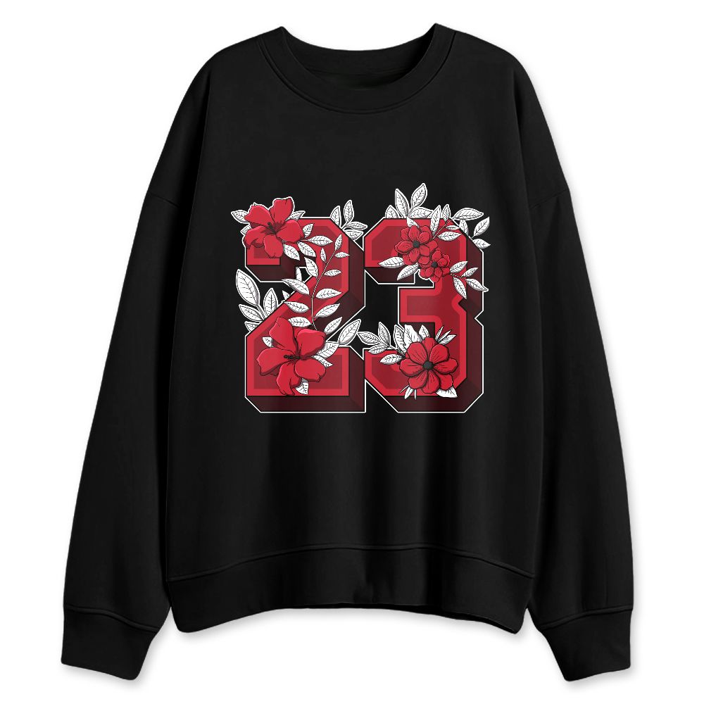 Fire-Red-5s-NastyJamz-Sweatshirt-Match-23-Floral