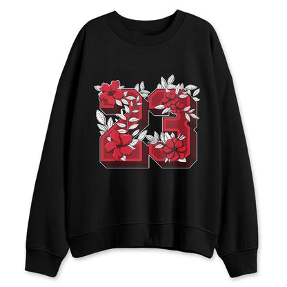 Fire-Red-5s-NastyJamz-Sweatshirt-Match-23-Floral