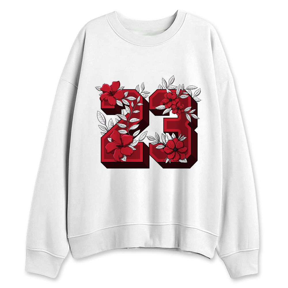 Fire-Red-5s-NastyJamz-Sweatshirt-Match-23-Floral
