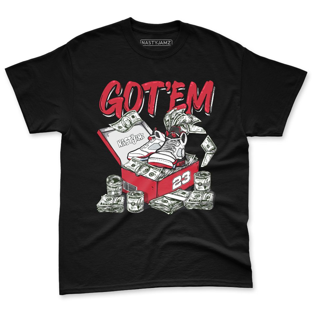 Fire-Red-5s-NastyJamz-Premium-T-Shirt-Match-Dollar-Sneaker-Box
