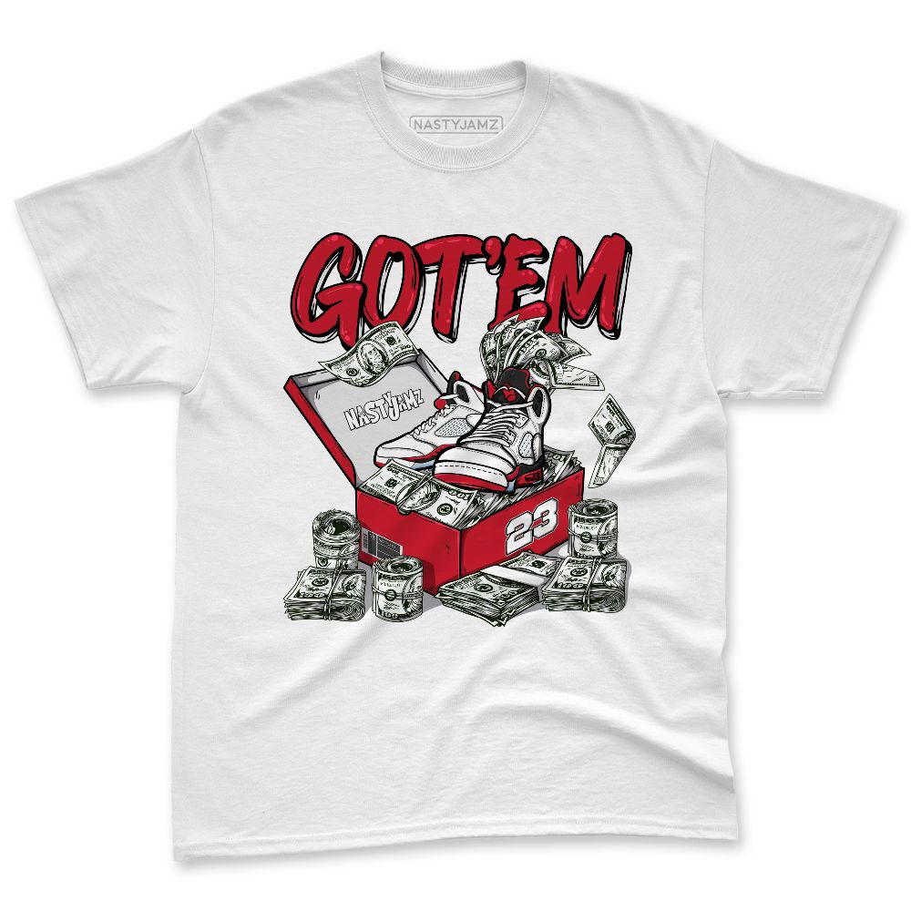 Fire-Red-5s-NastyJamz-Premium-T-Shirt-Match-Dollar-Sneaker-Box