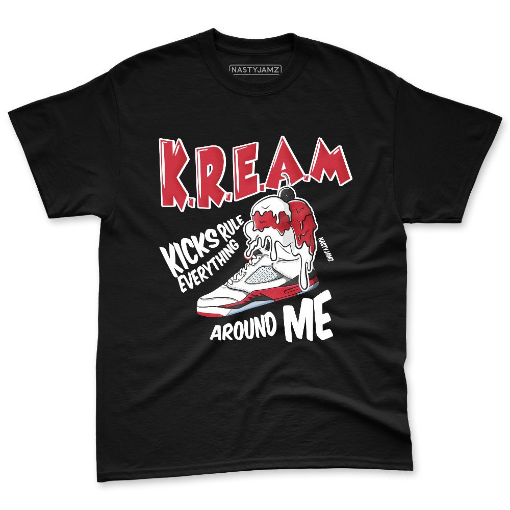 Fire-Red-5s-NastyJamz-Premium-T-Shirt-Match-Kream-Sneaker