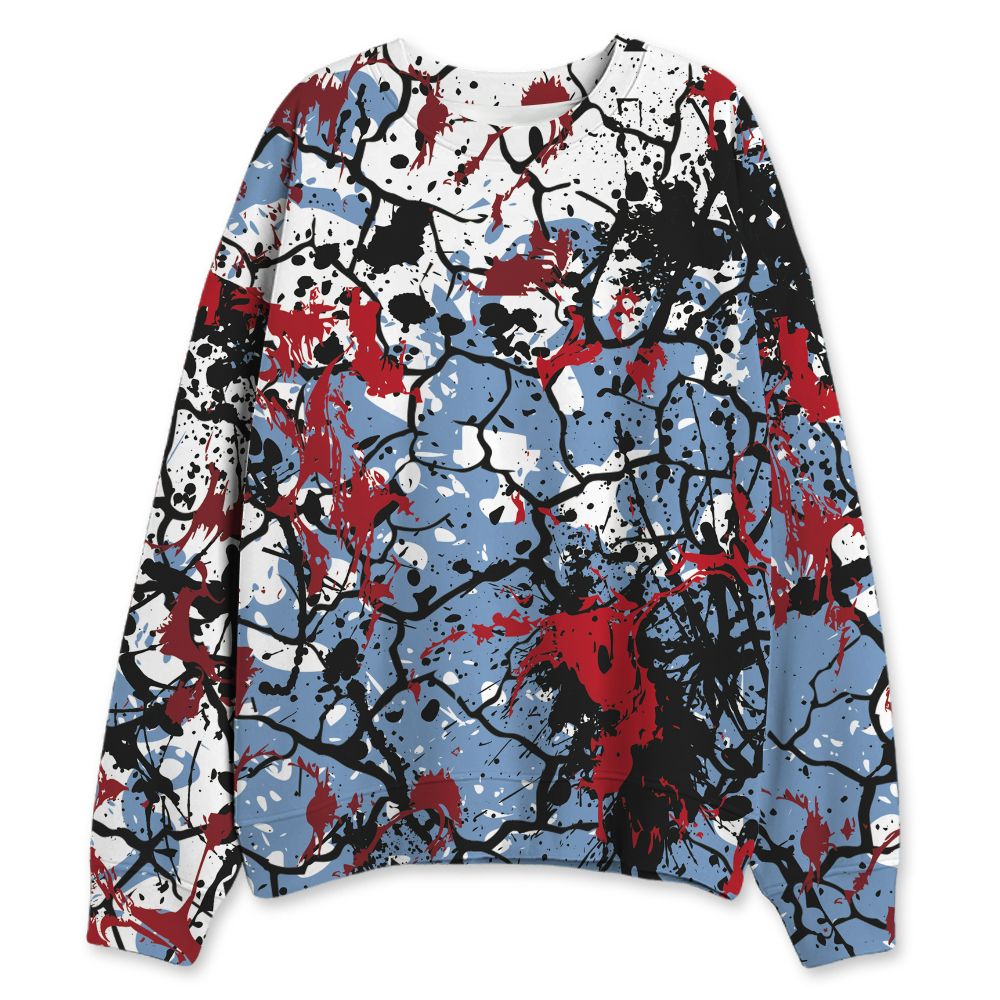 Fire-Red-5s-NastyJamz-Sweatshirt-Match-Pattern-Slasher-All-Over-Print