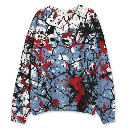 Fire-Red-5s-NastyJamz-Sweatshirt-Match-Pattern-Slasher-All-Over-Print