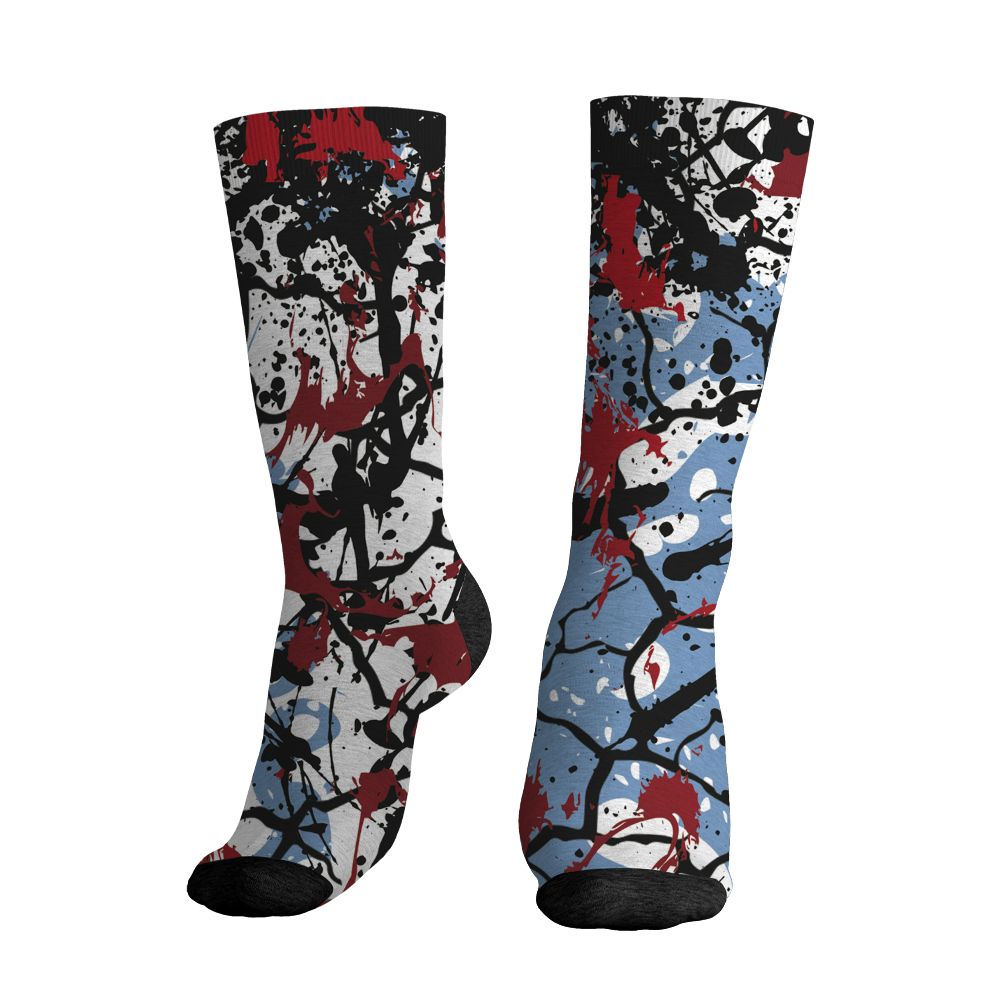 Fire-Red-5s-NastyJamz-Socks-Match-Pattern-Slasher-All-Over-Print
