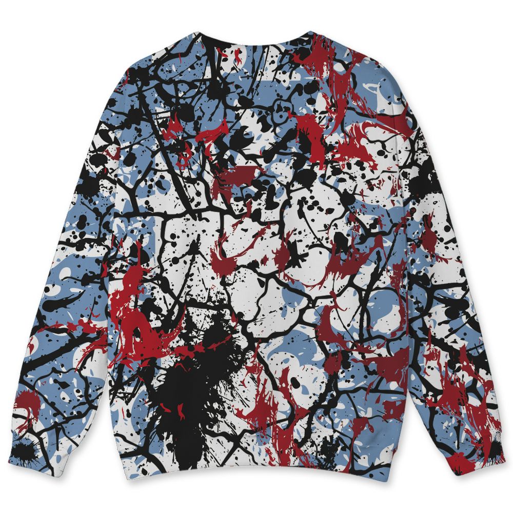 Fire-Red-5s-NastyJamz-Sweatshirt-Match-Pattern-Slasher-All-Over-Print