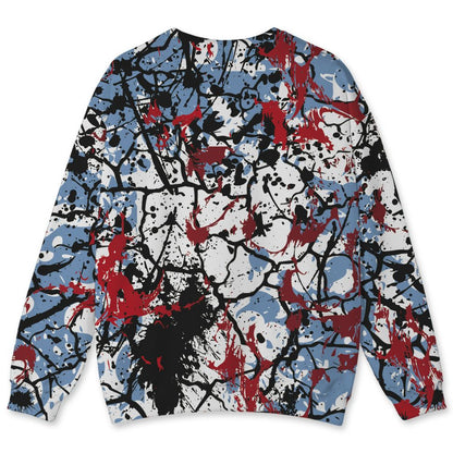 Fire-Red-5s-NastyJamz-Sweatshirt-Match-Pattern-Slasher-All-Over-Print