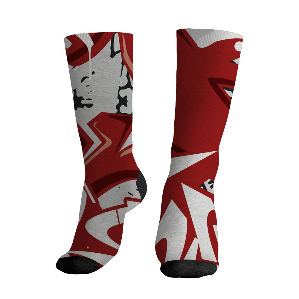 Spizike-Bordeaux-NastyJamz-Socks-Match-Kicks-Over-Chicks-All-Over-Print