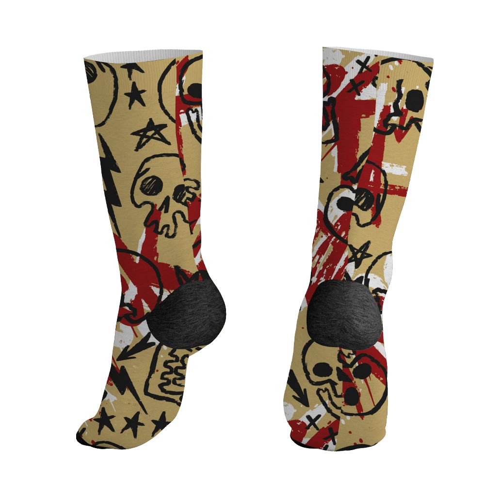 Pizza-4s-NastyJamz-Socks-Match-Love-Rock-Pattern-All-Over-Print